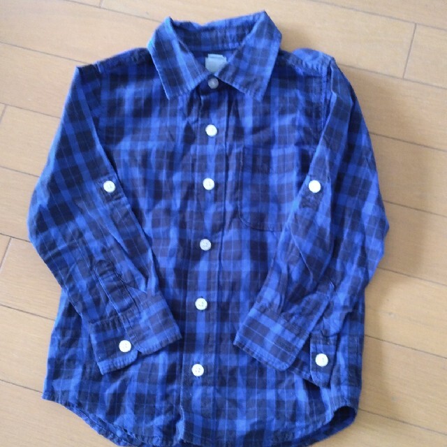 babyGAP(ベビーギャップ)の100㎝　チェックシャツ キッズ/ベビー/マタニティのキッズ服男の子用(90cm~)(ブラウス)の商品写真