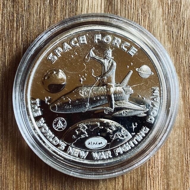 レア!!)トランプ大統領 1オンス プルーフ銀貨 スペースフォース ver