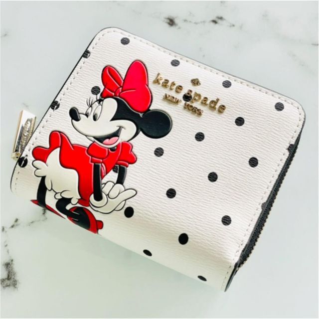 Kate Spade  ミニー  二つ折り財布　ゲートスペード　Disney 1