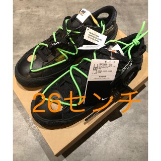 ナイキ(NIKE)のナイキ　オフホワイト　NIKE offwhite Blazer low ブラック(スニーカー)