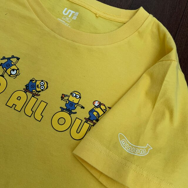 UNIQLO(ユニクロ)のミニオンTシャツ (140サイズ) キッズ/ベビー/マタニティのキッズ服男の子用(90cm~)(Tシャツ/カットソー)の商品写真