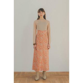 クラネ(CLANE)の【値下げ】CLANE FLORET EMBROIDERY SKIRT(ロングスカート)