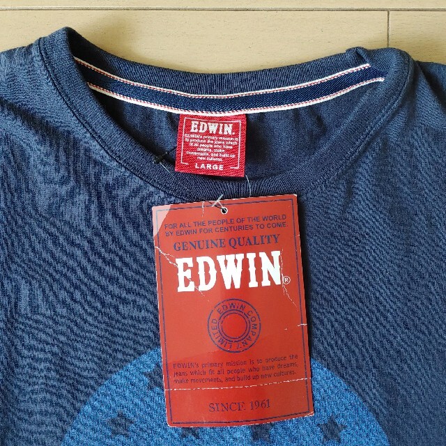 EDWIN(エドウィン)のエドウィン　EDWIN　メンズ　長袖　Tシャツ　Lサイズ　未使用・タグ付き メンズのトップス(Tシャツ/カットソー(七分/長袖))の商品写真