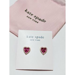 ケイトスペードニューヨーク(kate spade new york)の【新品】kate spade ケイトスペード スペルイットアウトハートピアス(ピアス)