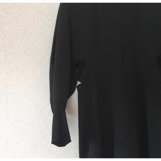 mame(マメ)のmame classic Cotton Dress black サイズ2 レディースのワンピース(ロングワンピース/マキシワンピース)の商品写真