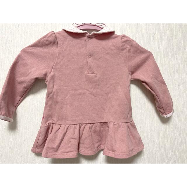 mikihouse(ミキハウス)のミキハウス うさこ フリル付きトレーナー 美品 90 MIKI HOUSE キッズ/ベビー/マタニティのキッズ服女の子用(90cm~)(ジャケット/上着)の商品写真