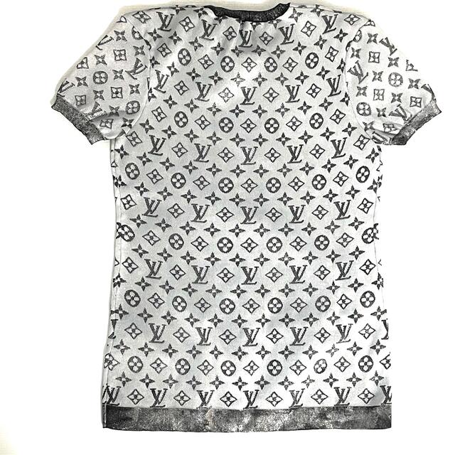 LOUIS VUITTON(ルイヴィトン)の美品　LOUIS VUITTON  モノグラム柄　ラメ　トップス　sizeL レディースのトップス(Tシャツ(半袖/袖なし))の商品写真