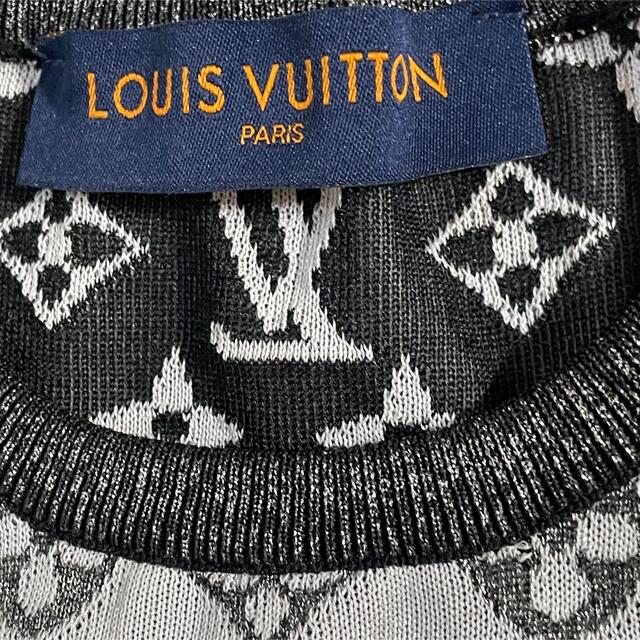 LOUIS VUITTON(ルイヴィトン)の美品　LOUIS VUITTON  モノグラム柄　ラメ　トップス　sizeL レディースのトップス(Tシャツ(半袖/袖なし))の商品写真