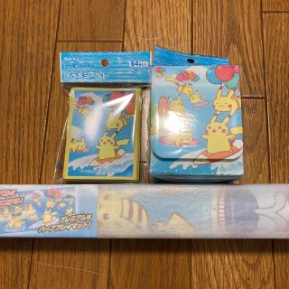 ポケモン(ポケモン)のなみのりピカチュウ＆そらをとぶピカチュウ 3点セット(カードサプライ/アクセサリ)