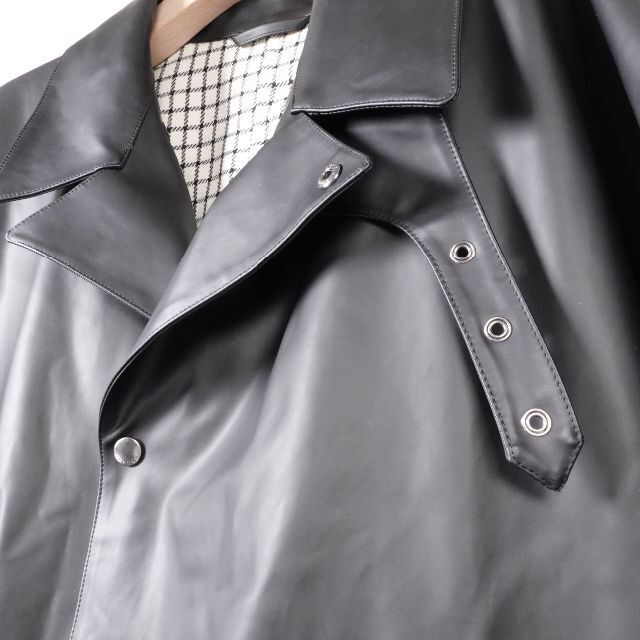 HEUGN ユーゲン 21AWコートDAN メンズ ブラックの通販 by HEUGN ユーゲン 21AWコートDAN メンズ ブラックの通販 by