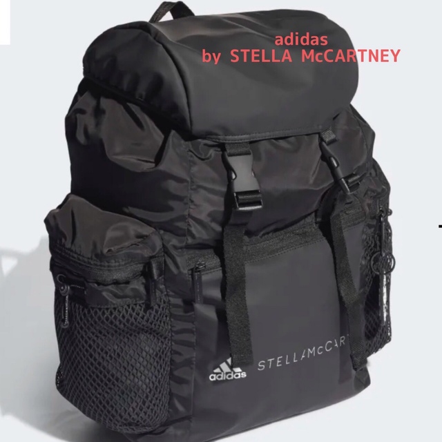 adidas by Stella McCartney(アディダスバイステラマッカートニー)の新品　アディダス バイ ステラマッカートニー　バックパック　ブラック レディースのバッグ(リュック/バックパック)の商品写真