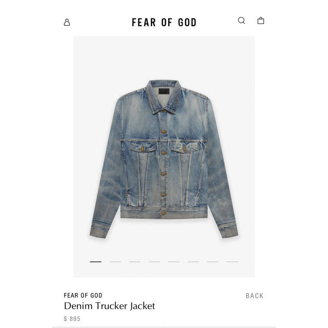 FEAR OF GOD(フィアオブゴッド)のfear of god 7th 5YEAR WASH デニムジャケット メンズのジャケット/アウター(Gジャン/デニムジャケット)の商品写真