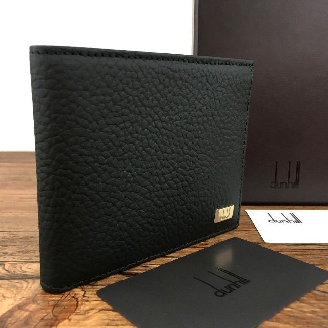 未使用品 dunhill 二つ折り札入れ ブラック 182