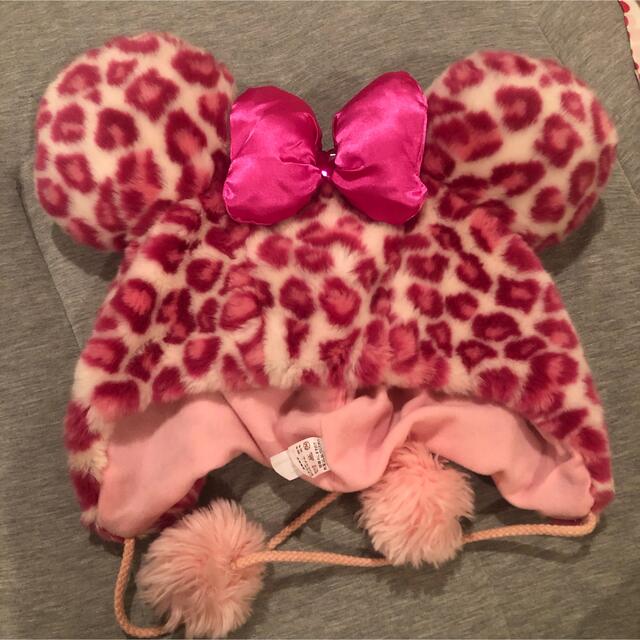 希少!!】 ディズニー ミニー ヒョウ柄 ピンク ファンキャップ 帽子 希少!!】 ディズニー ミニー ヒョウ柄 ピンク ファンキャップ 帽子