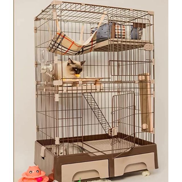 楽天スーパーセール】 猫ケージ トイレ付収納型2段 ペット用品 キャットケージ トイレキャスター付き Chuuko 楽天スーパーセール】 猫ケージ トイレ付収納型2段 ペット用品 キャットケージ トイレキャスター付き Chuuko