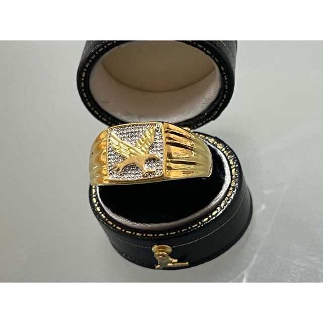 税込) リング 競売 ◇激レア◇ヴィンテージリング◇ダイア◇18金メッキ