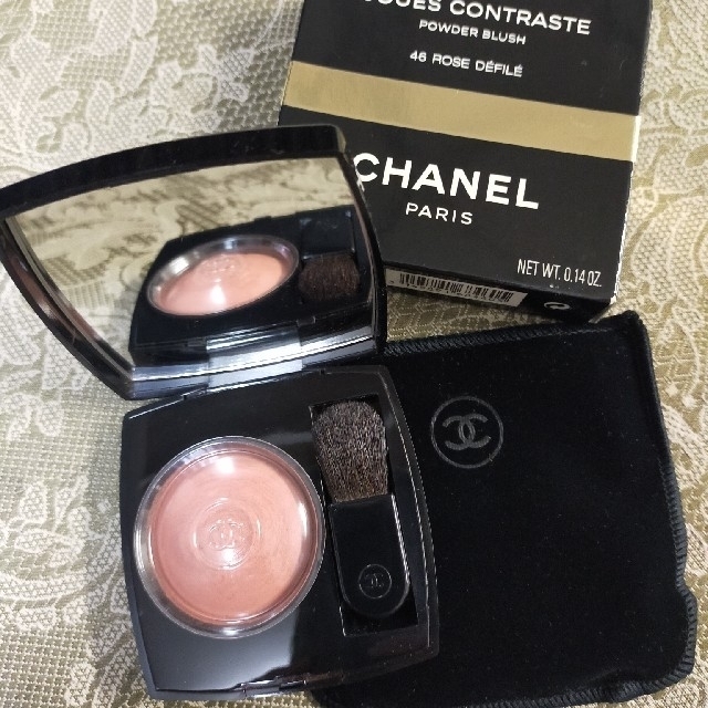 美品 ♡CHANEL チーク 46♡ レア物 人気色《廃番品》 | フリマアプリ ラクマ