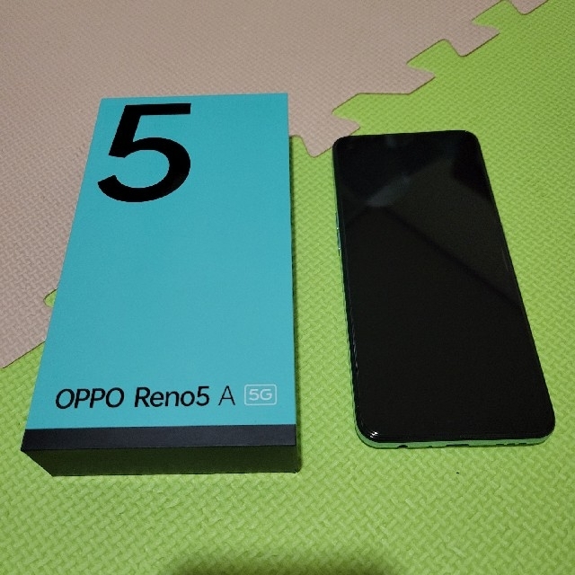 超美品 OPPO Reno 5A 5G CPH2199 アイスブルー スマートフォン本体