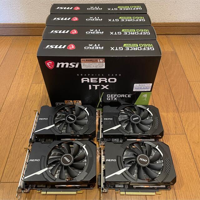 MSI GTX 1660SUPER AERO ITX OC 4枚セット