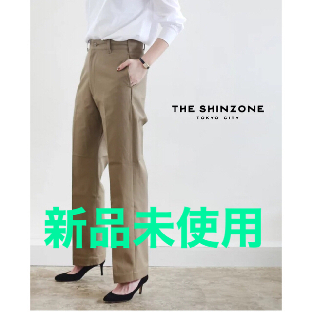 綿100%値段[THE SHINZONE/ザ シンゾーン] 新品未使用　ハイウェストチノパン