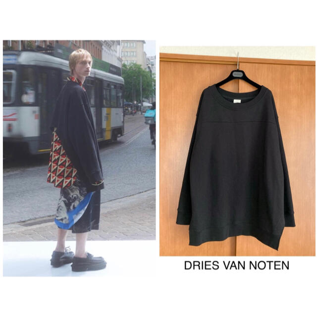 DRIES VAN NOTEN(ドリスヴァンノッテン)の専用 超美品★ドリスヴァンノッテン 22ss オーバースウェット s 黒 メンズのトップス(スウェット)の商品写真