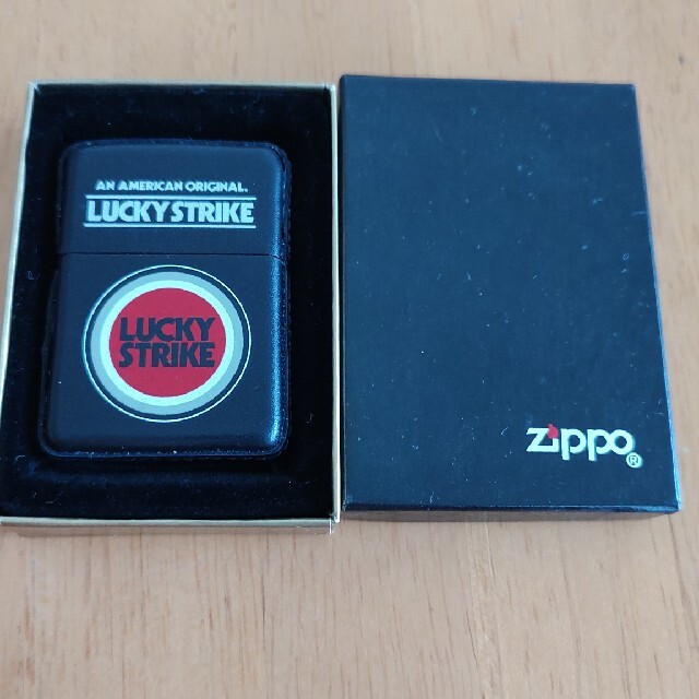 メンズZIPPO ラッキーストライク luckystrike ブラックレザー