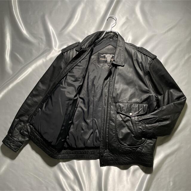 オールド 韓国古着 中綿 牛革 ジップの通販 by 6420025's shop|ラクマ