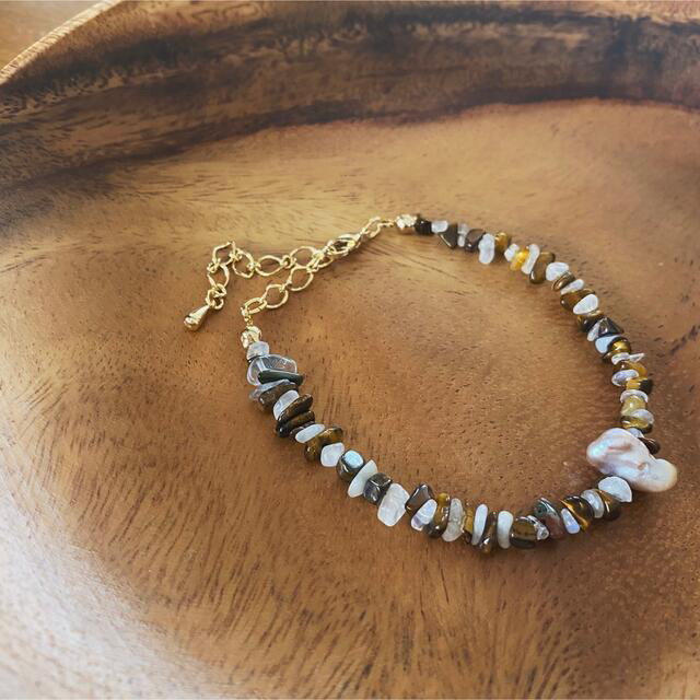 UNITED ARROWS(ユナイテッドアローズ)のnatural stone bracelet ハンドメイドのアクセサリー(ブレスレット/バングル)の商品写真