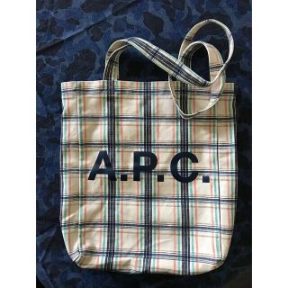 アーペーセー(A.P.C)のAPCトート　チェック柄(トートバッグ)