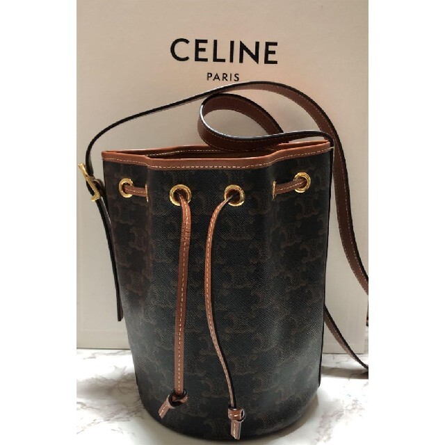 celine - CELINEスモールドローストリングバッグ