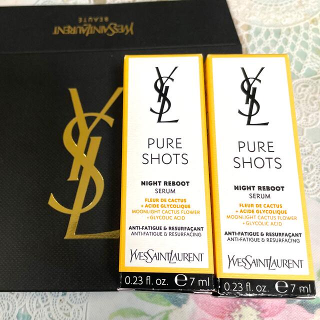 Yves Saint Laurent Beaute(イヴサンローランボーテ)のイヴ・サンローラン ピュアショット ナイトセラム 7ml  2本セット コスメ/美容のスキンケア/基礎化粧品(美容液)の商品写真