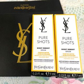 イヴサンローランボーテ(Yves Saint Laurent Beaute)のイヴ・サンローラン ピュアショット ナイトセラム 7ml  2本セット(美容液)