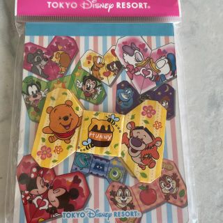 ディズニー(Disney)の東京ディズニーリゾート　メモ　折り紙　リボン折り紙　ハート折り紙(ノート/メモ帳/ふせん)