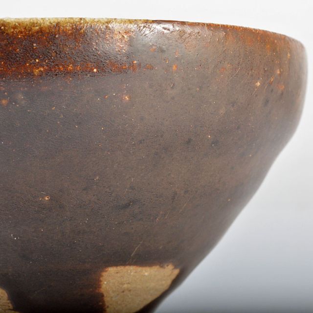 中国 柿釉 天目茶碗 時代箱付 V R4371 陶芸 中国 柿釉 天目茶碗 時代箱付 V R4371 陶芸