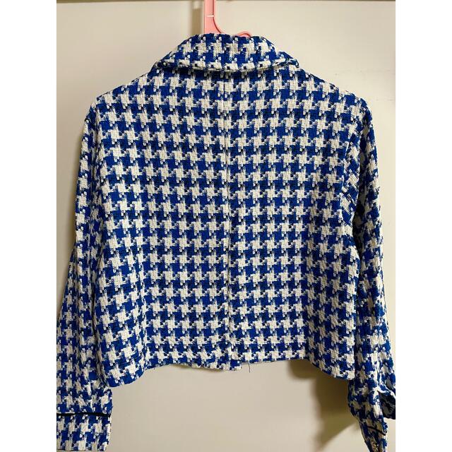 ZARA 千鳥柄 ツイード ジャケットの通販 by SHOP|ザラならラクマ スペイン製 ZARA trf collection ツイード 千鳥柄 ジャスカ