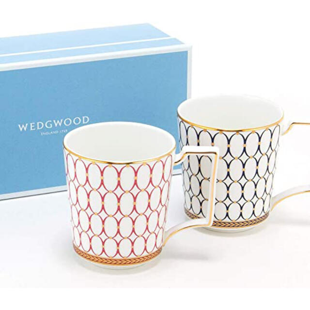 WEDGWOOD(ウェッジウッド)のウェッジウッド【新品】ルネッサンス ゴールド ペアマグ インテリア/住まい/日用品のキッチン/食器(グラス/カップ)の商品写真