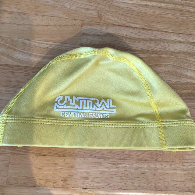 セントラルスポーツ　スイミングキャップ　帽子　黄色　白　２枚セット　Lサイズ
