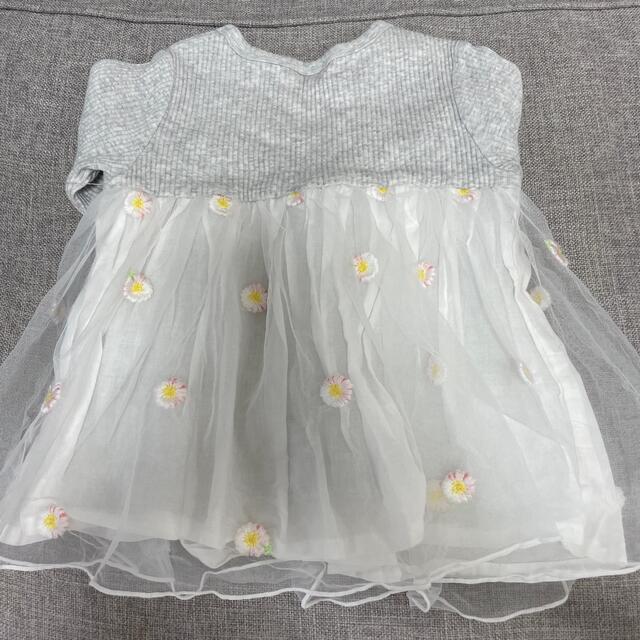 petit main(プティマイン)のプティマイン　5部袖　トップス　90cm キッズ/ベビー/マタニティのキッズ服女の子用(90cm~)(Tシャツ/カットソー)の商品写真