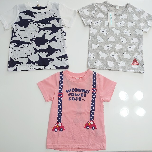 Tシャツ 95  半袖 3枚セット 男の子 キッズ/ベビー/マタニティのキッズ服男の子用(90cm~)(Tシャツ/カットソー)の商品写真