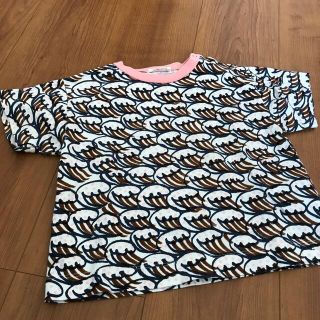 ミナペルホネン(mina perhonen)のmina perhonen キッズ総柄Tシャツ　サイズ100(Tシャツ/カットソー)