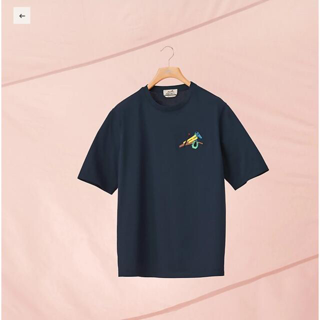 セール! エルメス HERMES メンズTシャツ 半袖 ミニレザーパッチ