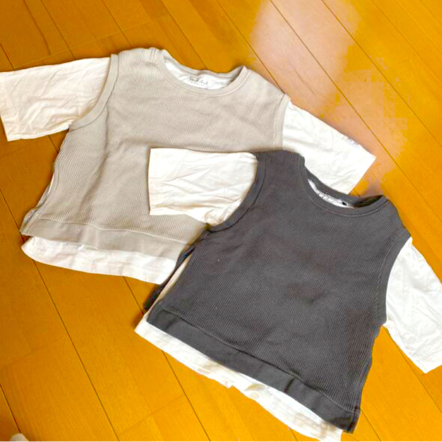 BLACK closet ベストTシャツ　サイズ違い キッズ/ベビー/マタニティのキッズ服男の子用(90cm~)(Tシャツ/カットソー)の商品写真