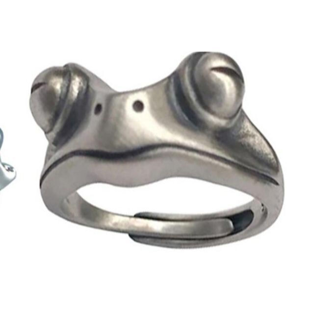 カエル リング 指輪 フリーサイズ silver 925 幸運 銀 レディースのアクセサリー(リング(指輪))の商品写真