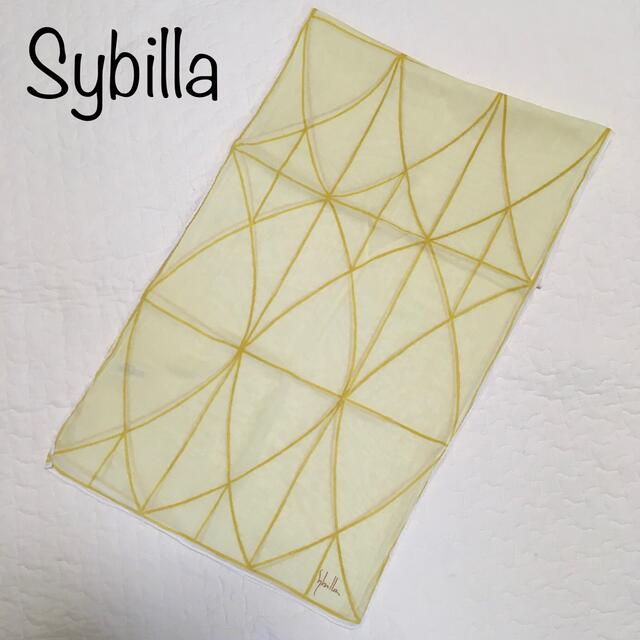 Sybilla(シビラ)の【Sybilla】ガーゼストール スカーフ イエロー 洗える 春夏スカーフ レディースのファッション小物(バンダナ/スカーフ)の商品写真