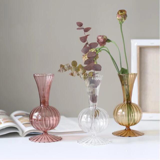 ザラホーム(ZARA HOME)のフラワーベース 花瓶 ピンク 韓国(花瓶)