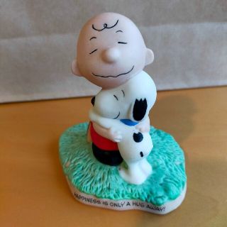 ピーナッツ(PEANUTS)のhallmark社 チャーリーブラウン スヌーピー ハグ 陶器 フィギュア(置物)