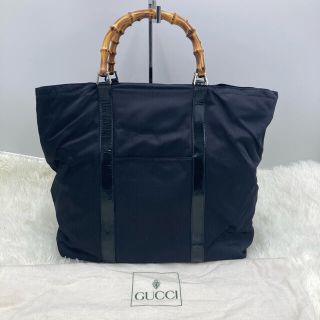 グッチ(Gucci)のグッチ　トートバッグ　バンブー　トラベルバッグ　ナイロン　レザー　トラベルバック(トートバッグ)