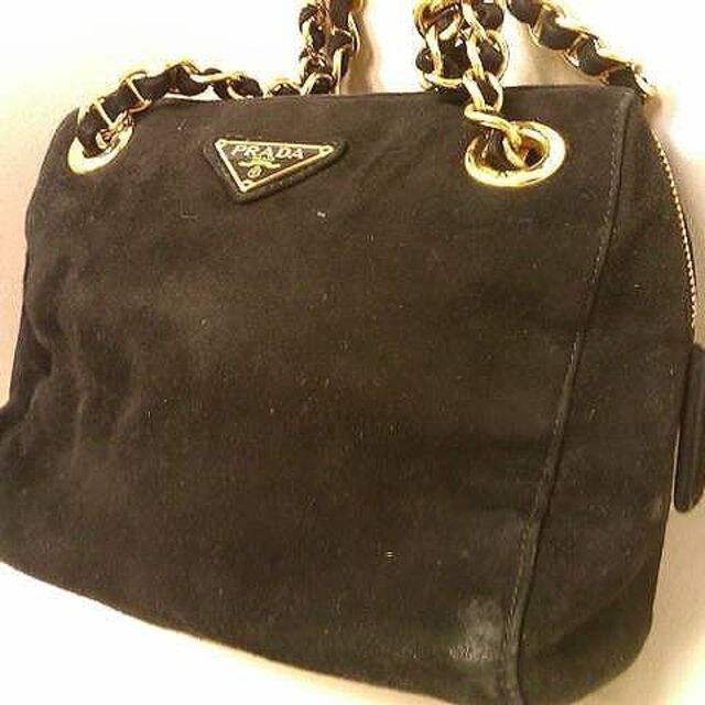 公式 - PRADA PRADA(プラダ)ブラック スエード ショルダー・トート