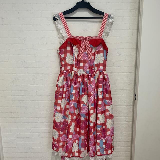 新品　アンジェリックプリティ　fresh cherry ジャンパースカートレディース