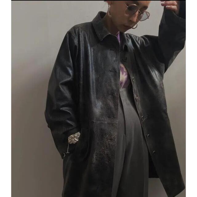 オータムセール Ameri VINTAGE CRUSHED LEATHER COAT | www.tegdarco.com
